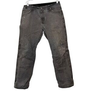 KUHL Rydr Pants Mens Grey Cotton Blend Articulated Knee Gorpcore Outdoor 38x34